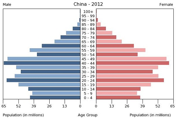 age structure diagram china