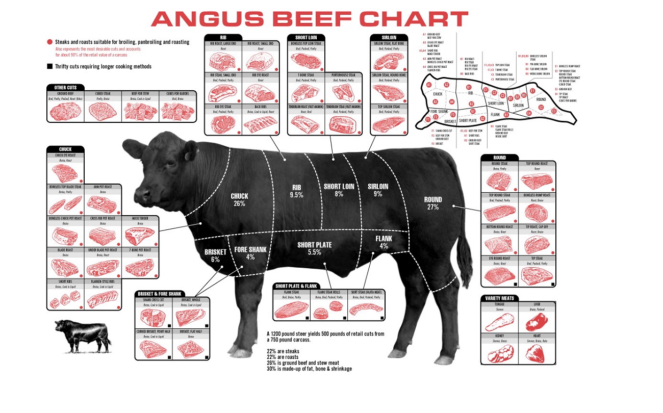 Cuts of Beef Diagrams