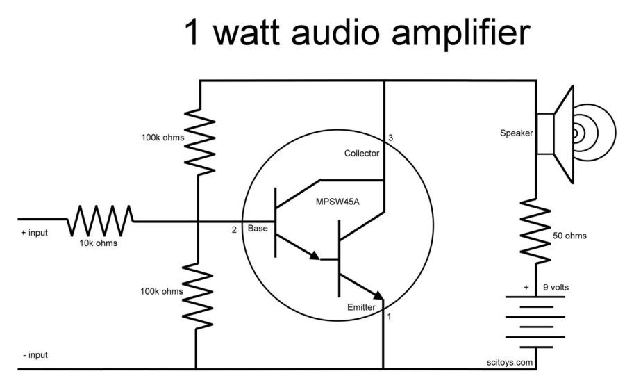 Simple circuit diagram transistor